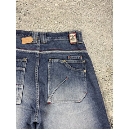 Pelle Pelle vintage stone washed blue jeans Y2K baggy denim