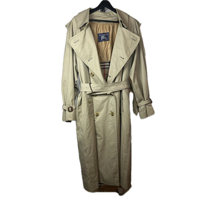 Burberrys trench coat beige wool lining vintage nova check