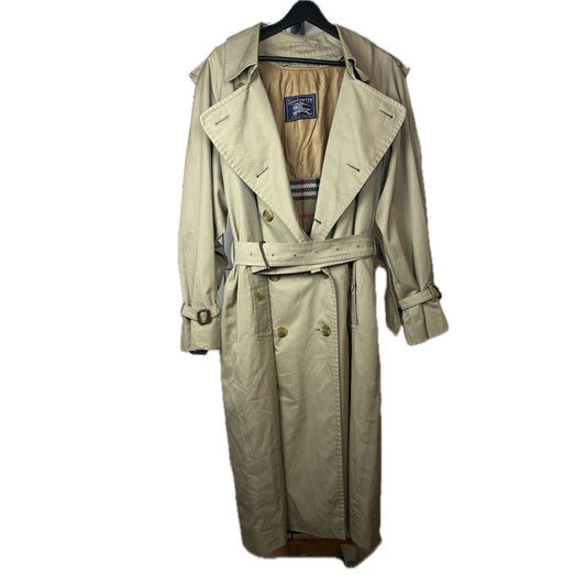 Burberrys trench coat beige wool lining vintage nova check