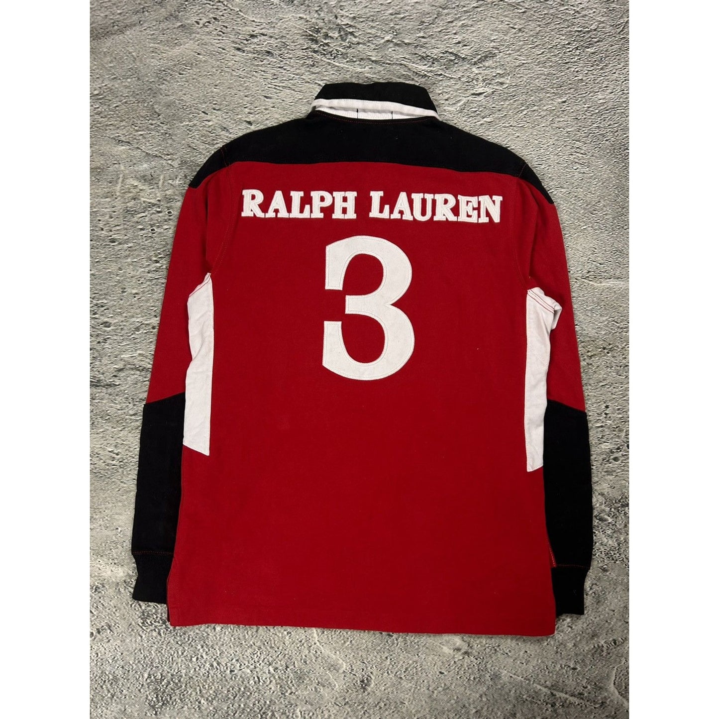 Chief Keef Polo Ralph Lauren longsleeve big logo red white