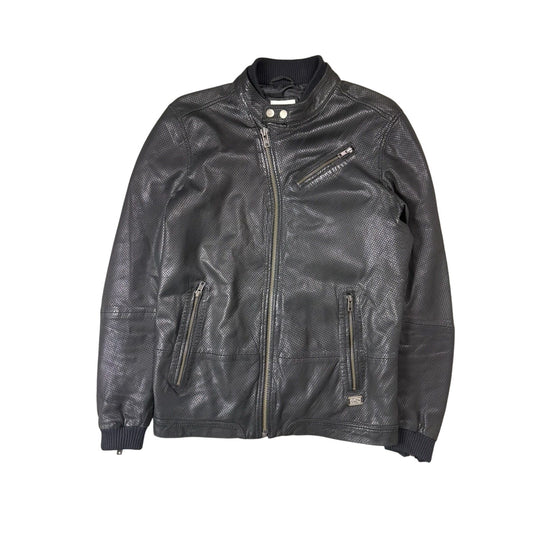 Diesel Vintage Leather asymetric black Jacket Avant Garde