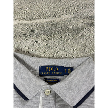 Chief Keef Polo Ralph Lauren grey Polo T-shirt big pony navy