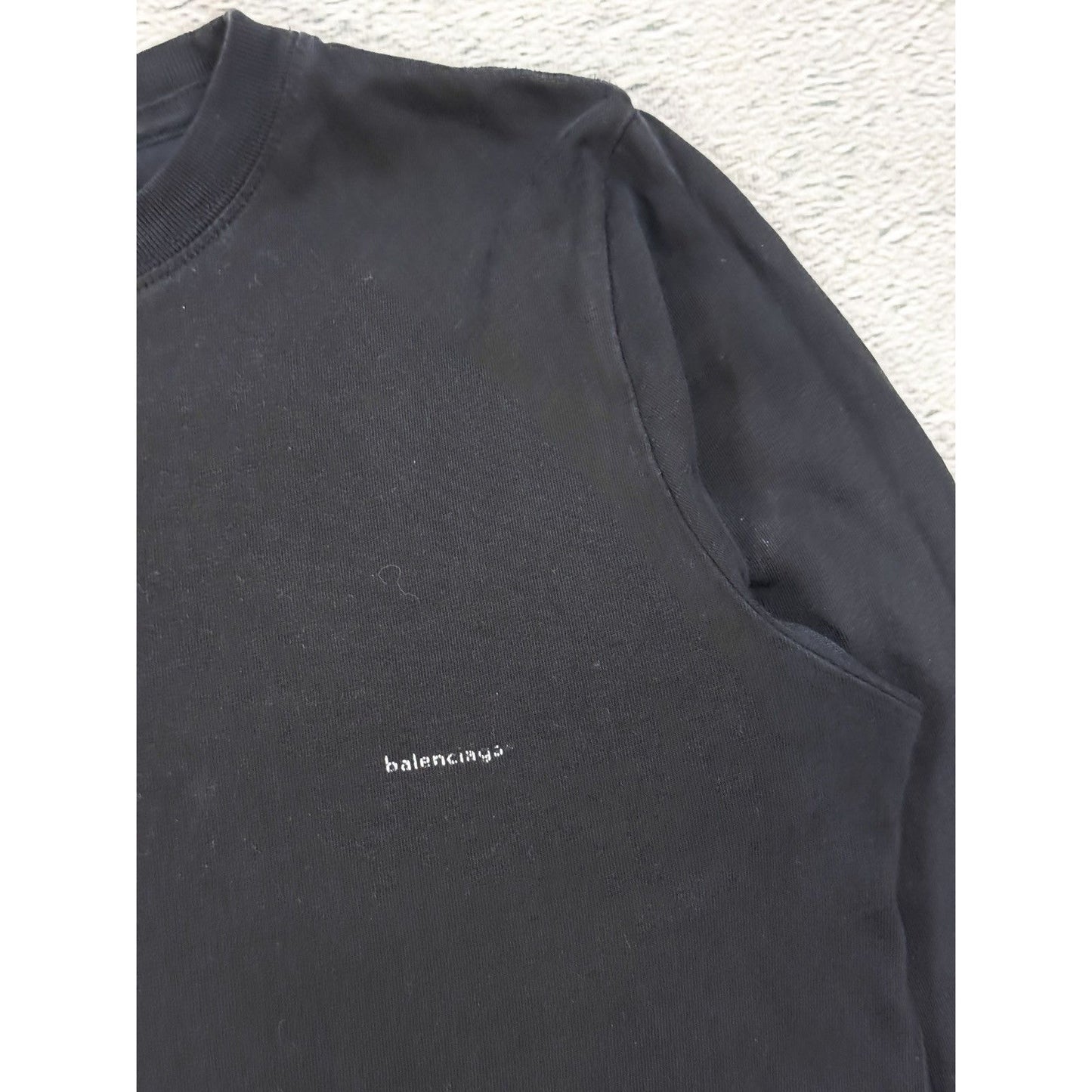 Baleniciaga long sleeve black small logo