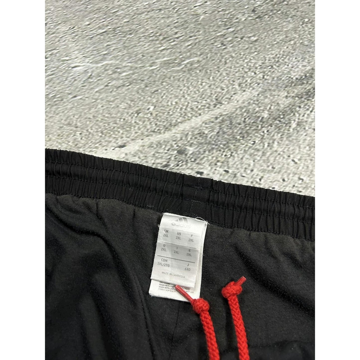 Adidas vintage black red track pants small logo 2000s