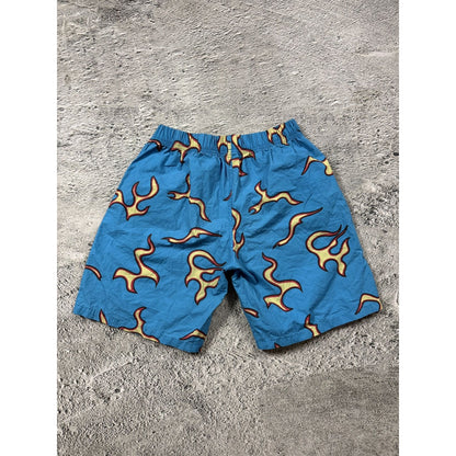 Golf Wang flame shorts blue fire