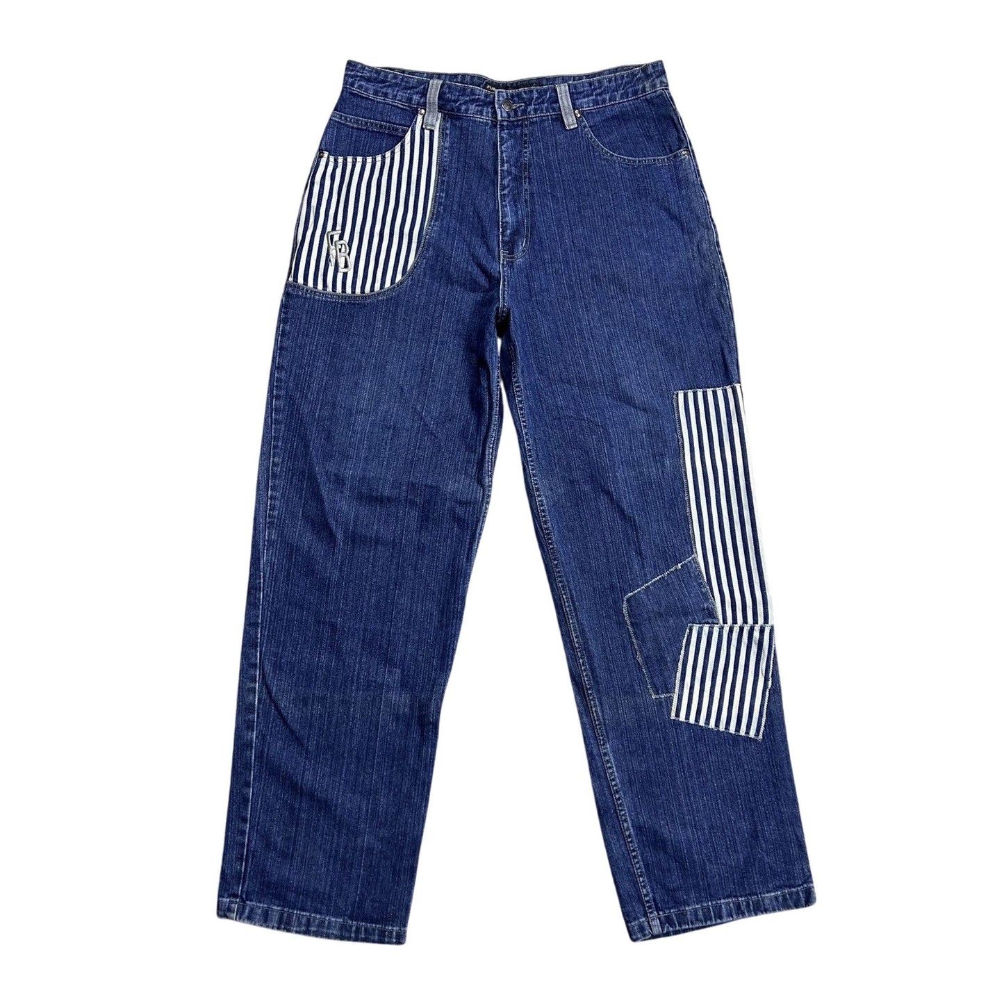 FuBu jeans vintage baggy denim pants blue