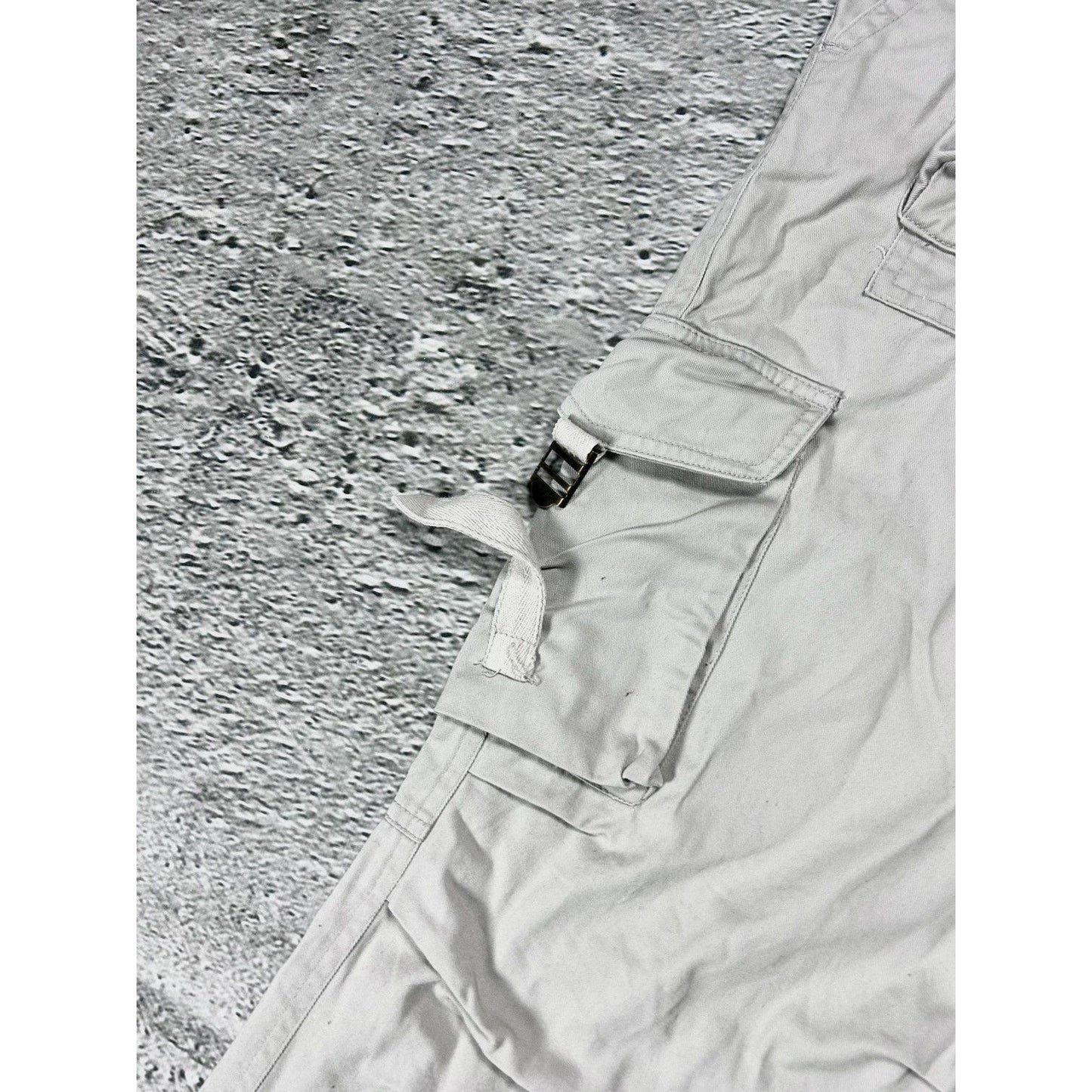 Saix vintage cargo pants beige military flared