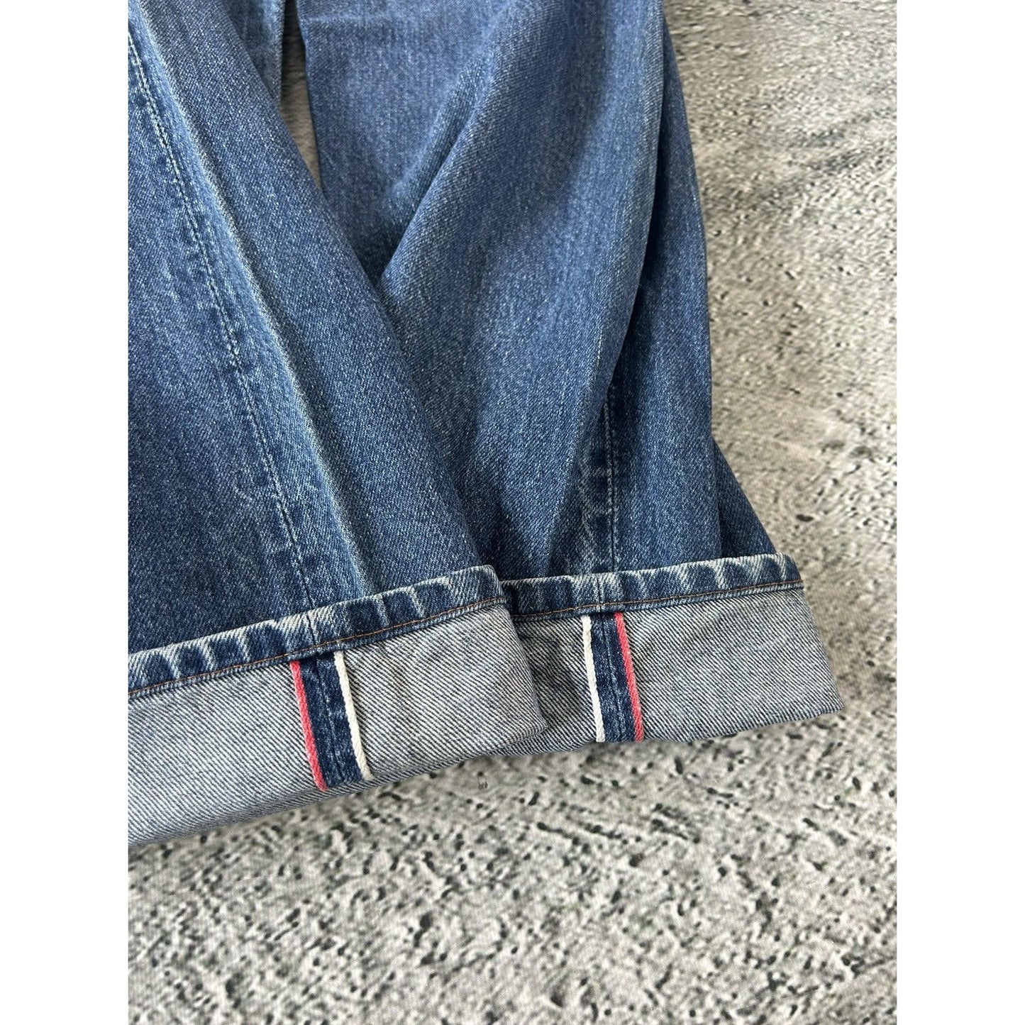 Evisu jeans vintage embroidery seagull logo selvedge
