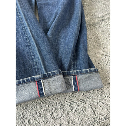 Evisu jeans vintage embroidery seagull logo selvedge