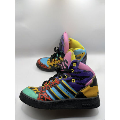 Adidas Originals Jeremy Scott Instinct Hi Black Light Aqua
