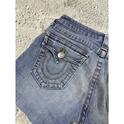 True Religion mini shorts blue vintage Y2K