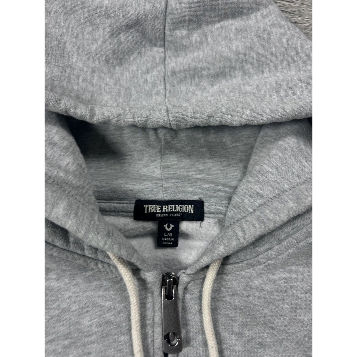 True Religion zip hoodie vintage big logo Y2K