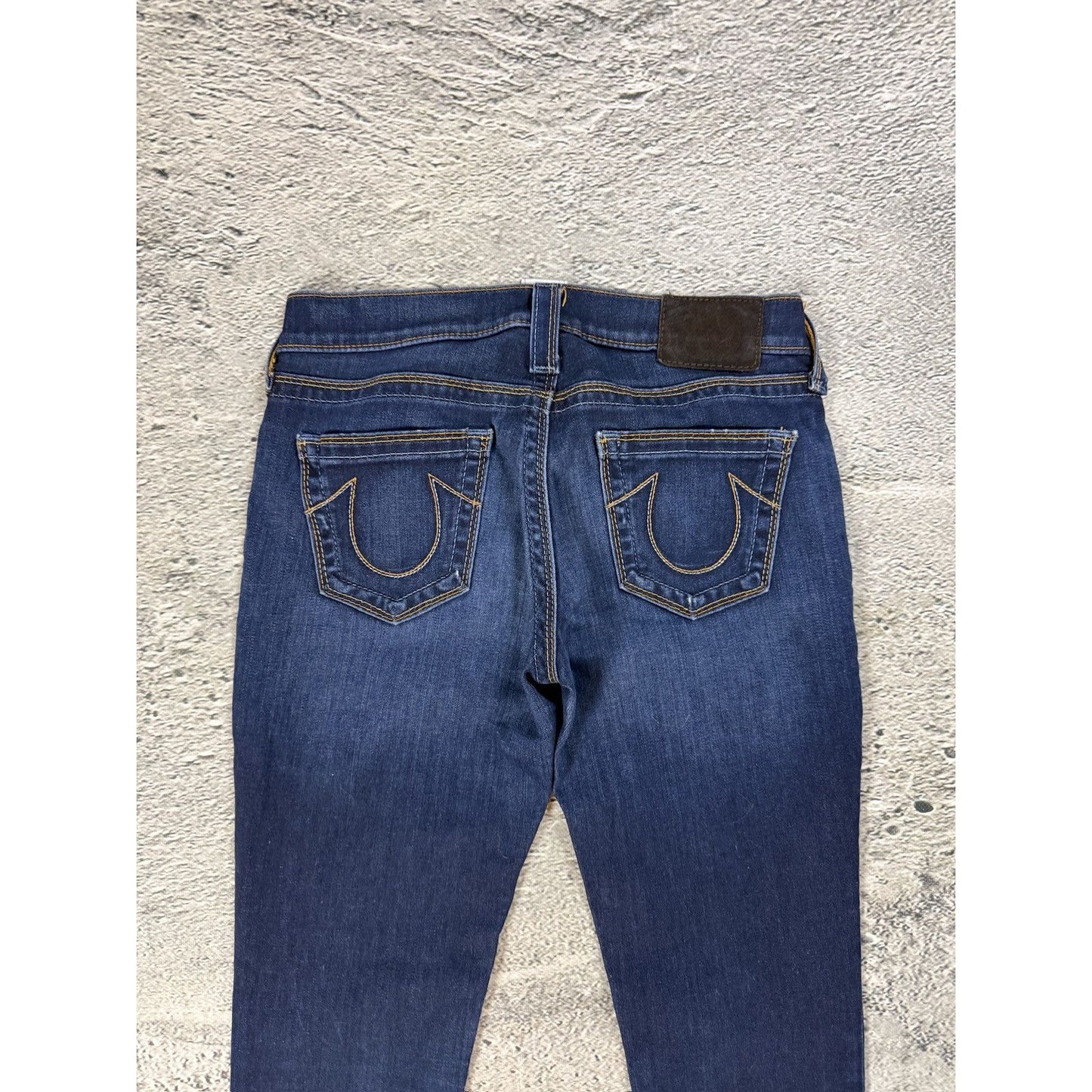 True Religion vintage skinny jeans slim Stella stitching