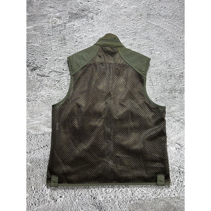 Montbell mesh vest khaki military utility 90s multipocket