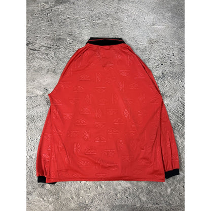 Umbro long sleeve jersey red full print 2000s