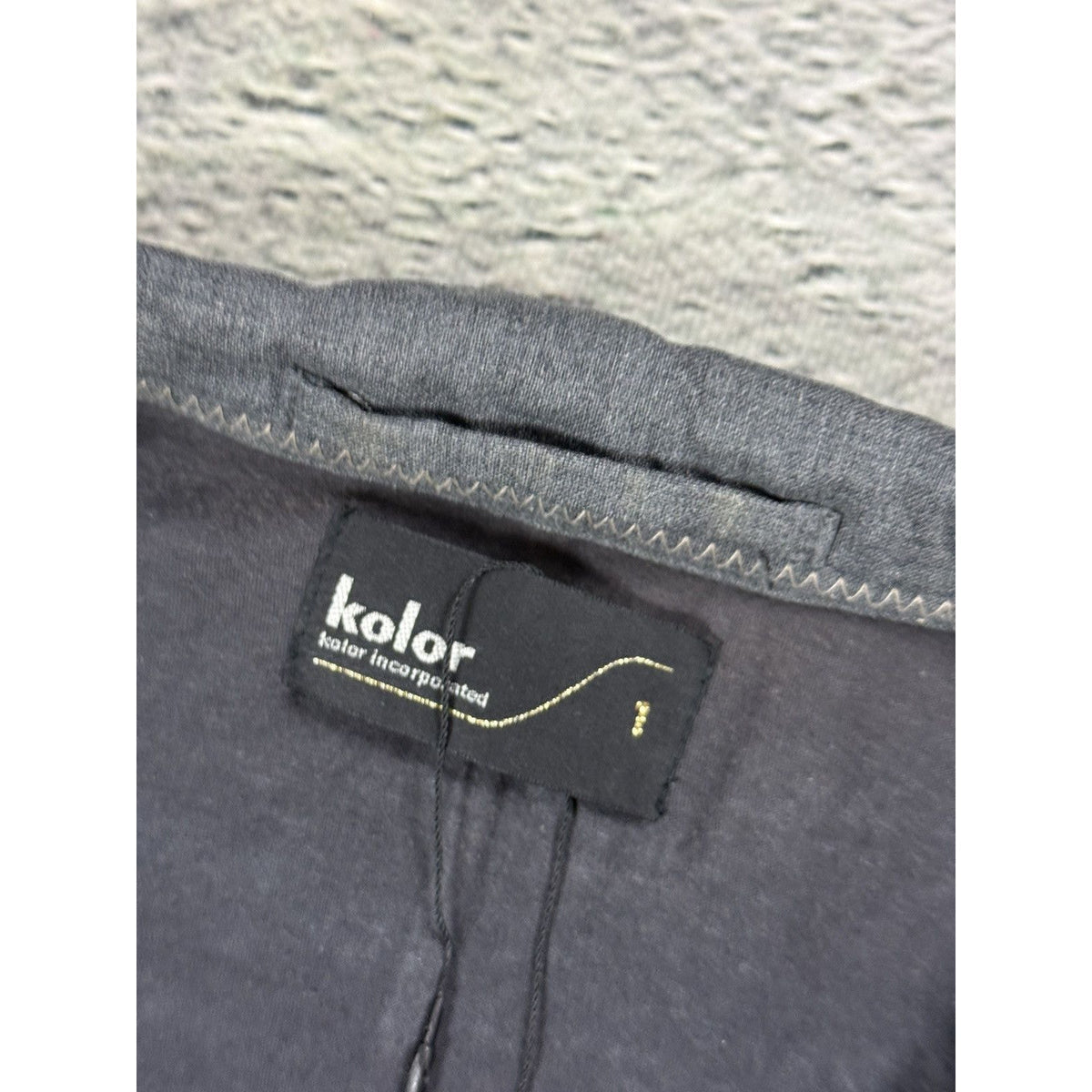 Kolor cardigan biege brown made in japan button up