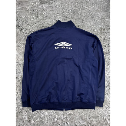 Umbro vintage track jacket zip sweatshirt navy big logo Y2K