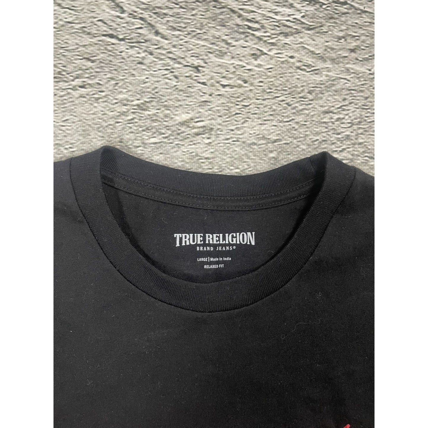 True Religion Raindbow T-shirt logo embroired relaxed