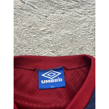 England vintage Umbro training jersey 1994 1894 navy red