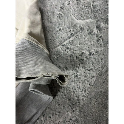 Evisu zip hoodie white grey blue vintage big logo Y2K