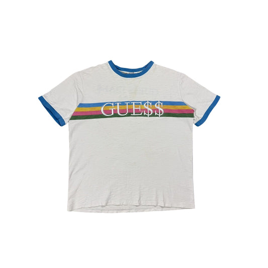 A$AP GUESS multicolor stripe t-shirt Rocky Swag Y2K