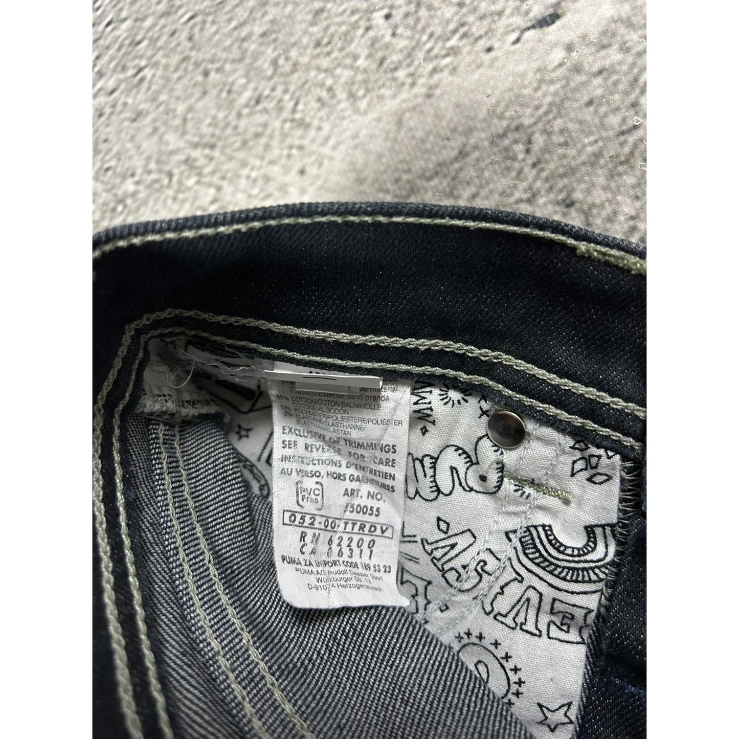 Evisu x Puma vintage mint skirt black seagulls Y2K