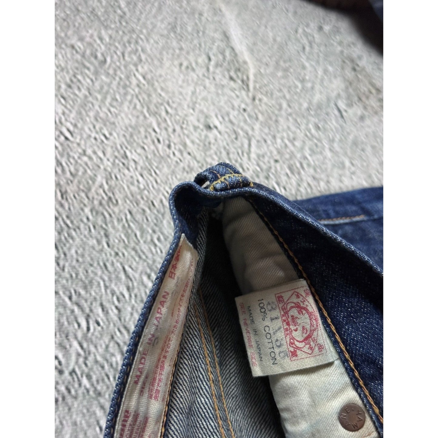 Evisu jeans daicock big logo vintage pink Yamane Japanese
