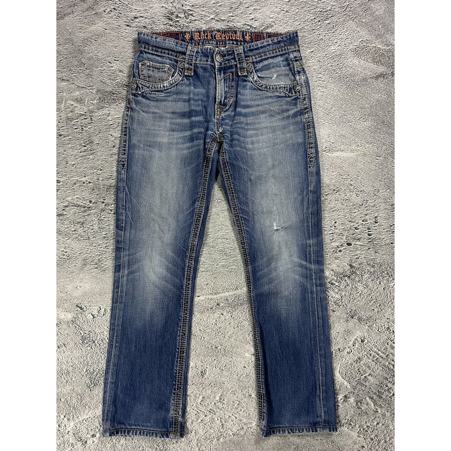 Rock Revival vintage blue jeans Y2K flared
