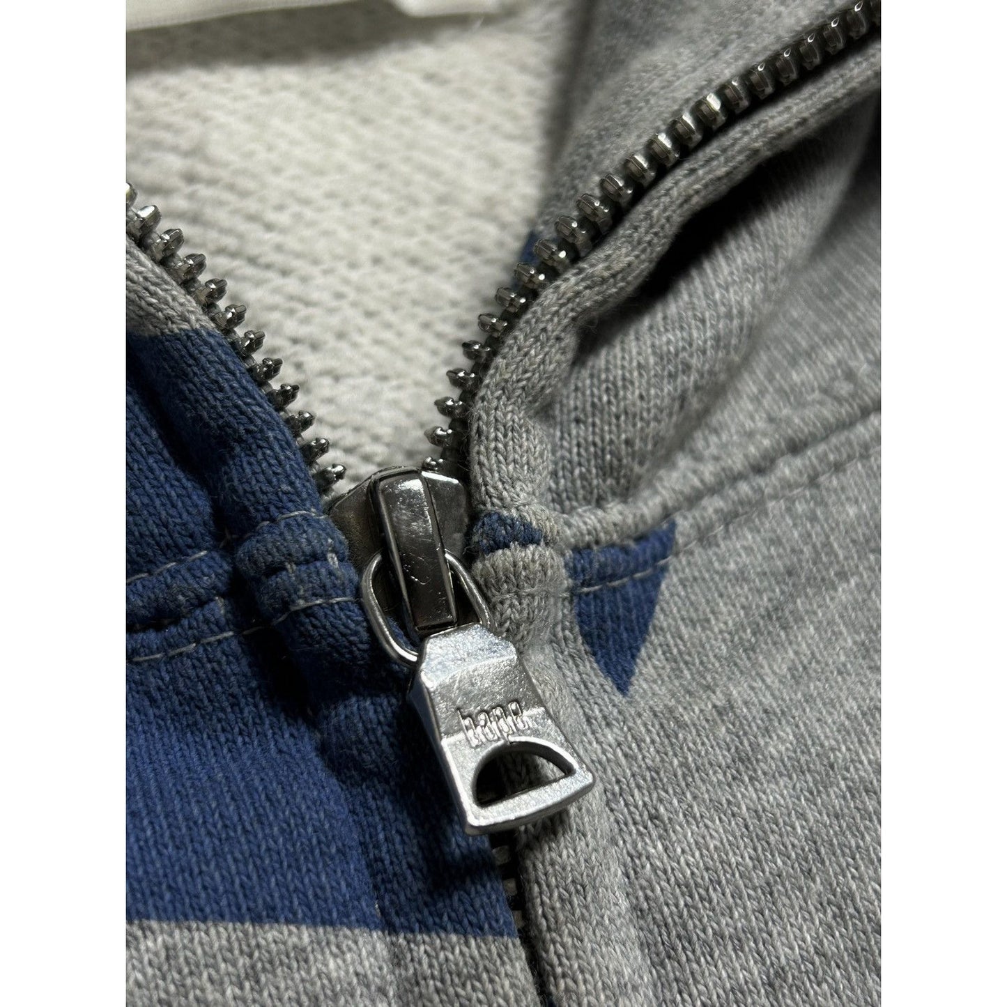 Bape sta zip hoodie grey blue full zip vintage Nigo Era