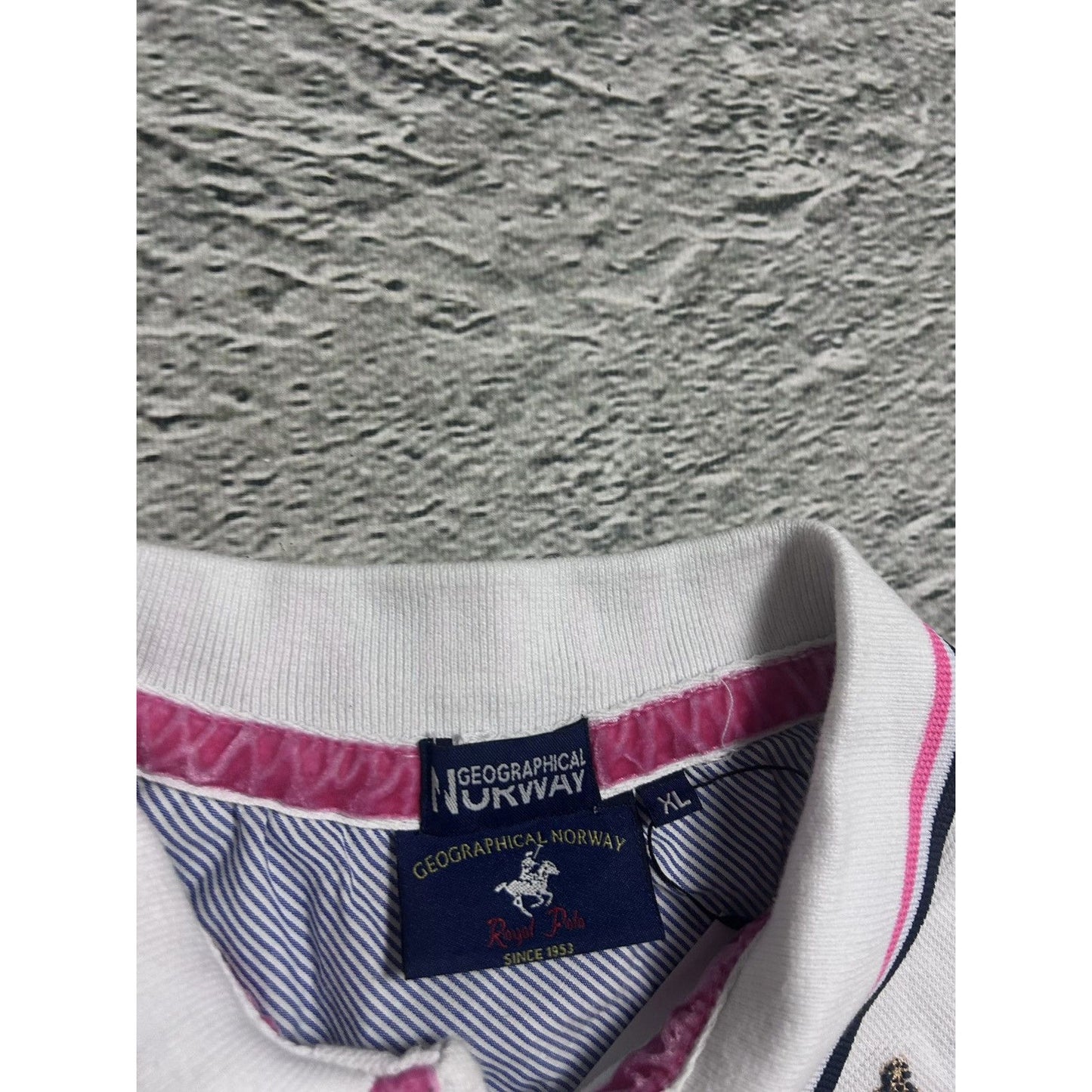 Chief Keef Polo Geografical Norway Dubai T-shirt White pink