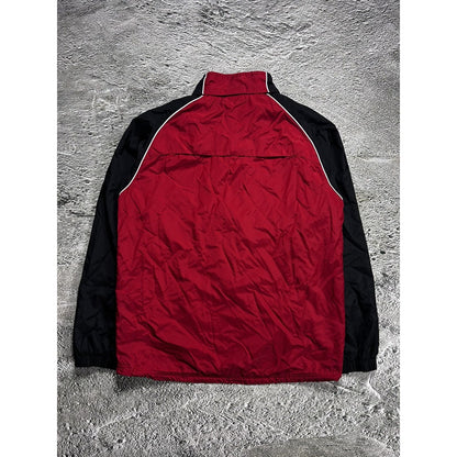 Nike vintage track suit black red pants windbreaker nylony