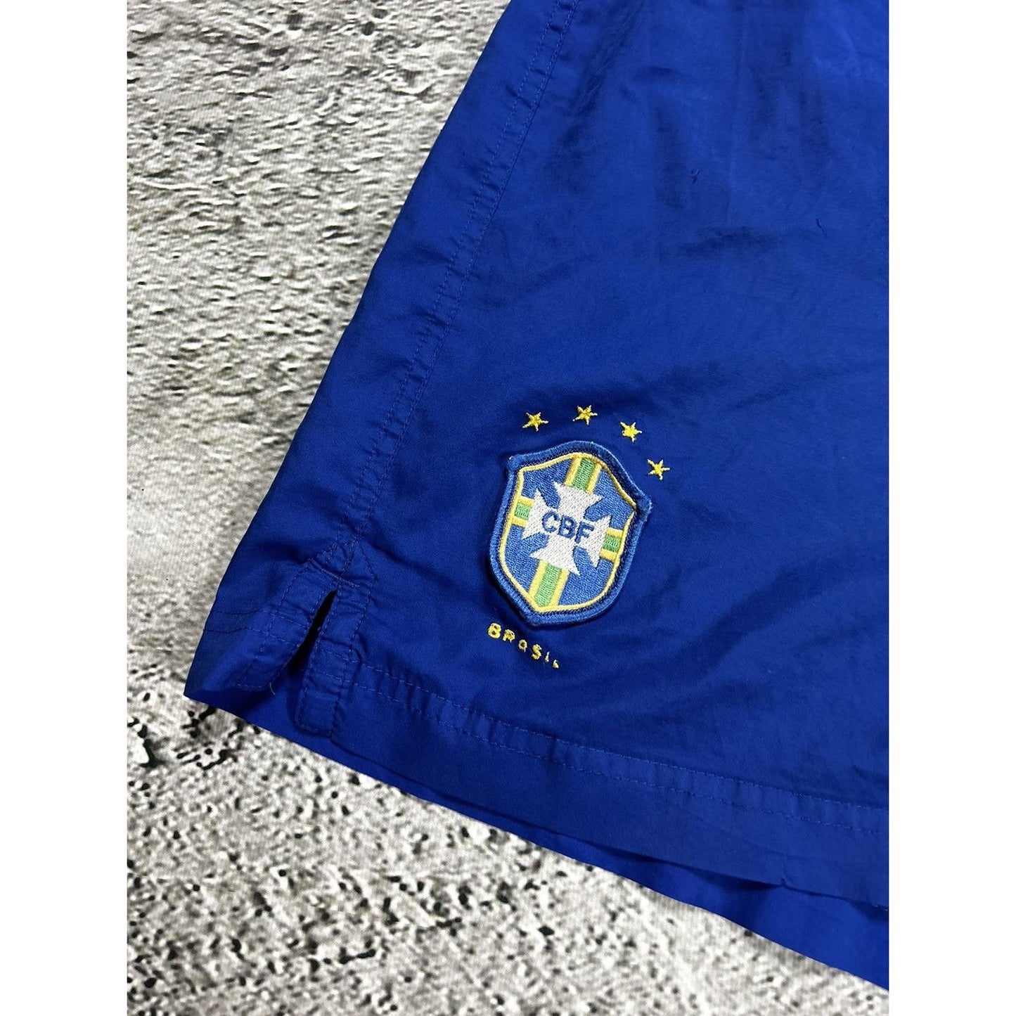 Brazil Nike vintage blue shorts track pant 2000s