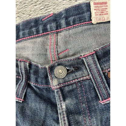 Evisu jeans daicock big logo pink selvedge denim Japan