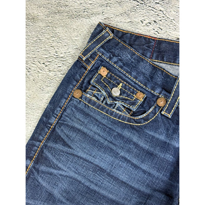 True Religion jeans vintage Ricky denim pants blue big logo
