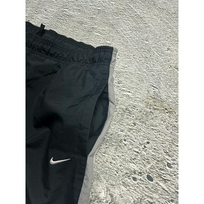 Nike track suit vintage grey black nylon pants jacket Y2K