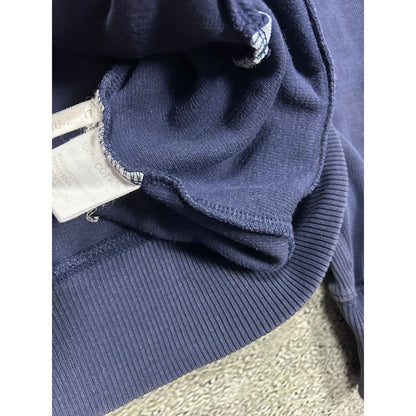 90s Yves Saint Laurent zip hoodie vintage navy baby blue