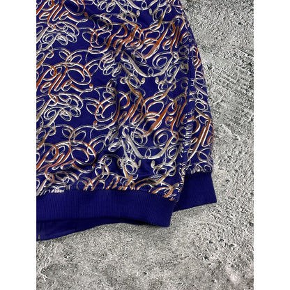 Pelle Pelle track jacket monogram big logo 90s purple Y2K