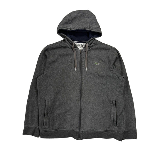 Lacoste zip hoodie grey sweatshirt Sport