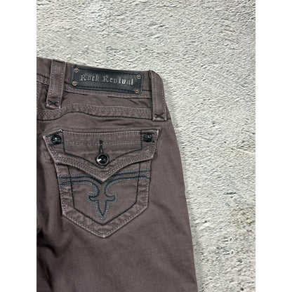 Rock Revival vintage brown jeans Y2K straight