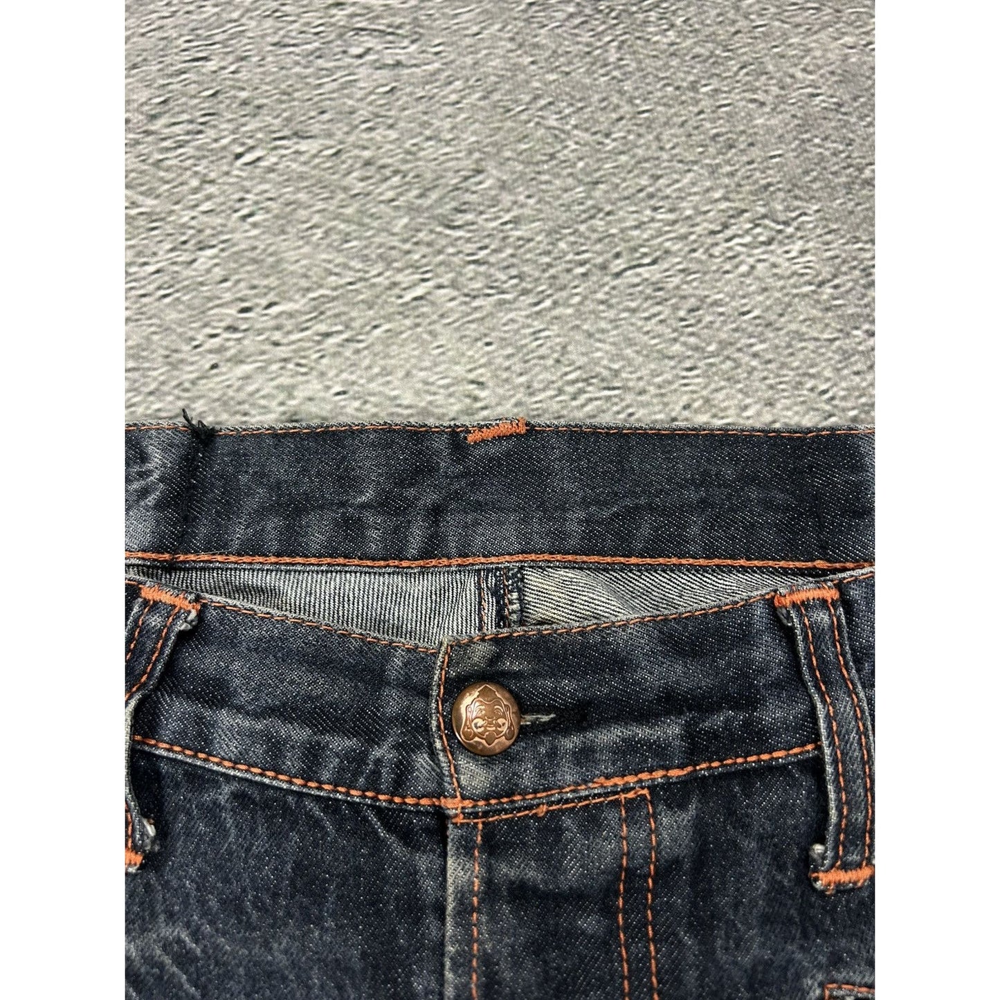 Evisu jeans vintage handpainted seagull inside out selvedge