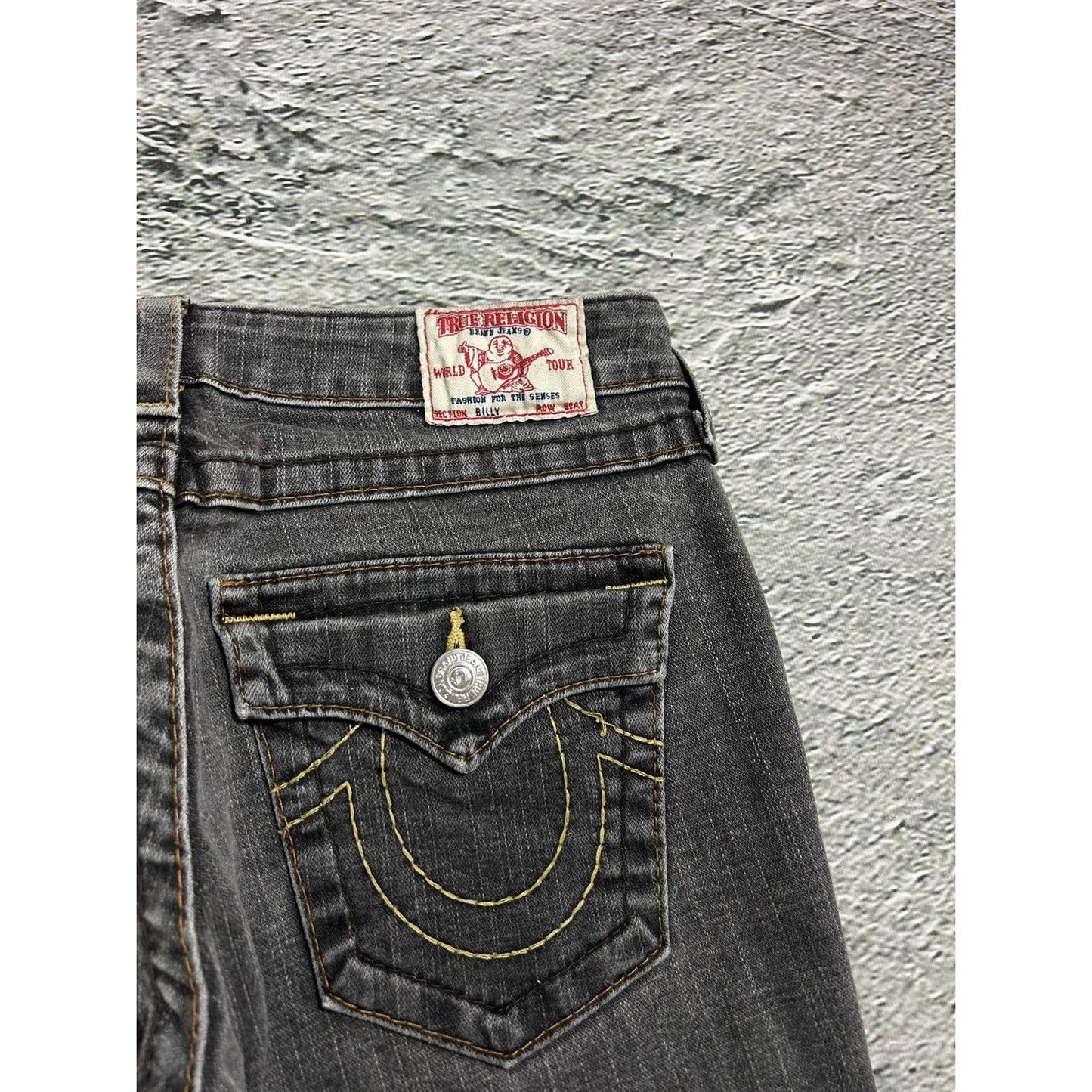 True Religion jeans vintage grey Billy flared