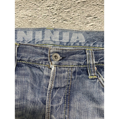 Evisu jeans EU ED vintage blue white daicock logo