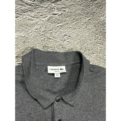 Lacoste long sleeve polo t-shirt rugby grey