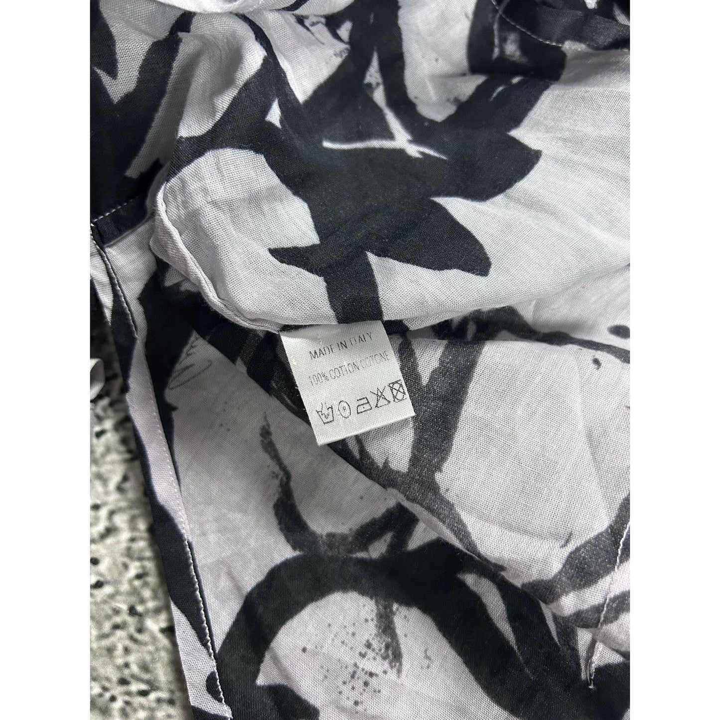 Gucci shirt white black abstract longsleeve Tom Ford era