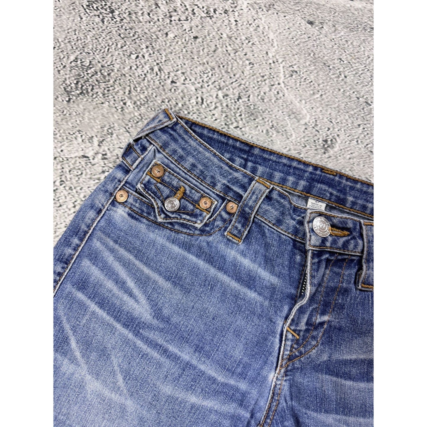 True Religion mini shorts blue vintage Y2K