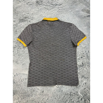 Gucci Vintage Chief Keef polo shirt GG mens grey monogram