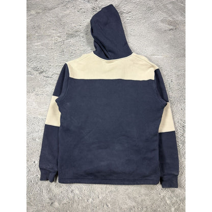 Acne Studios Striped Navy White hoodie face logo