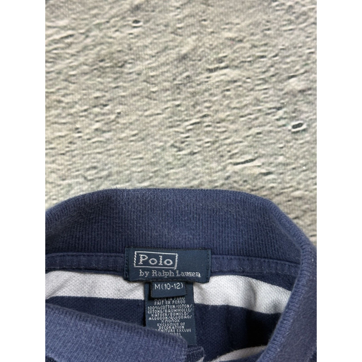 Chief Keef Polo Ralph Lauren big pony striped navy white