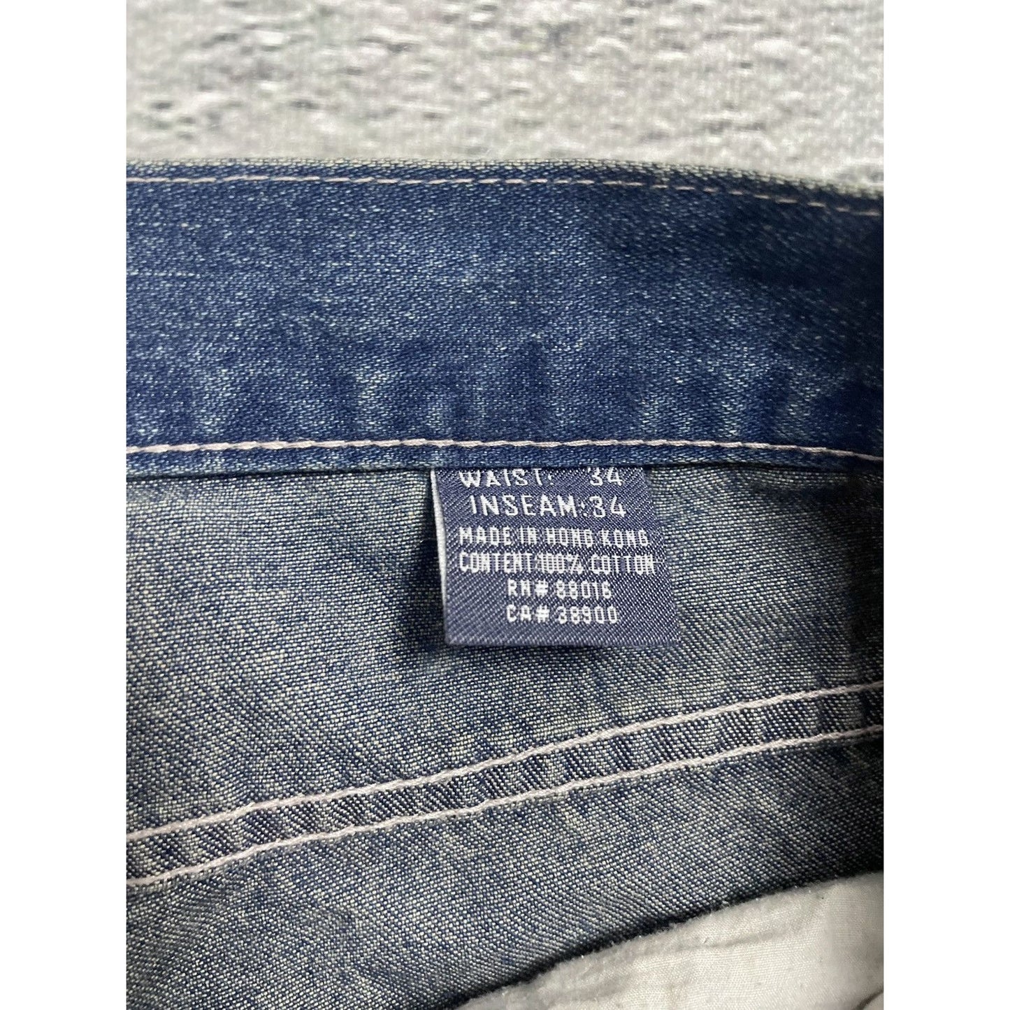 Pelle Pelle jorts big logo blue vintage denim shorts