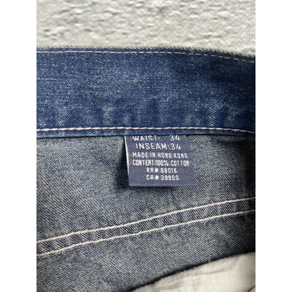 Pelle Pelle jorts big logo blue vintage denim shorts